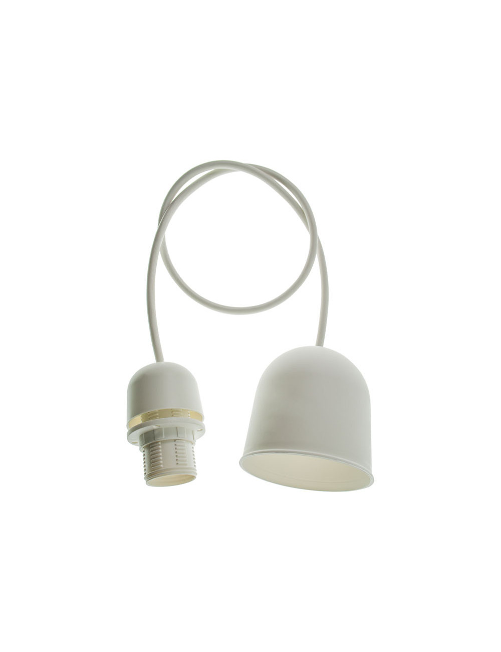 Suspensão PN 1xE14 Alt.Reg.xD.7cm Branco (019355)