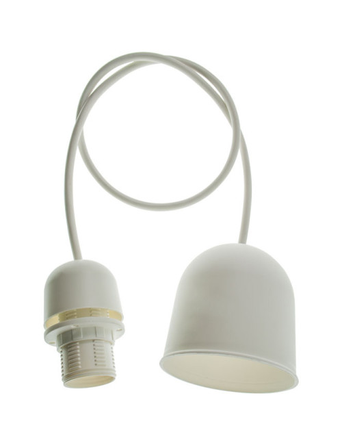 Suspensão PN 1xE14 Alt.Reg.xD.7cm Branco (019355)