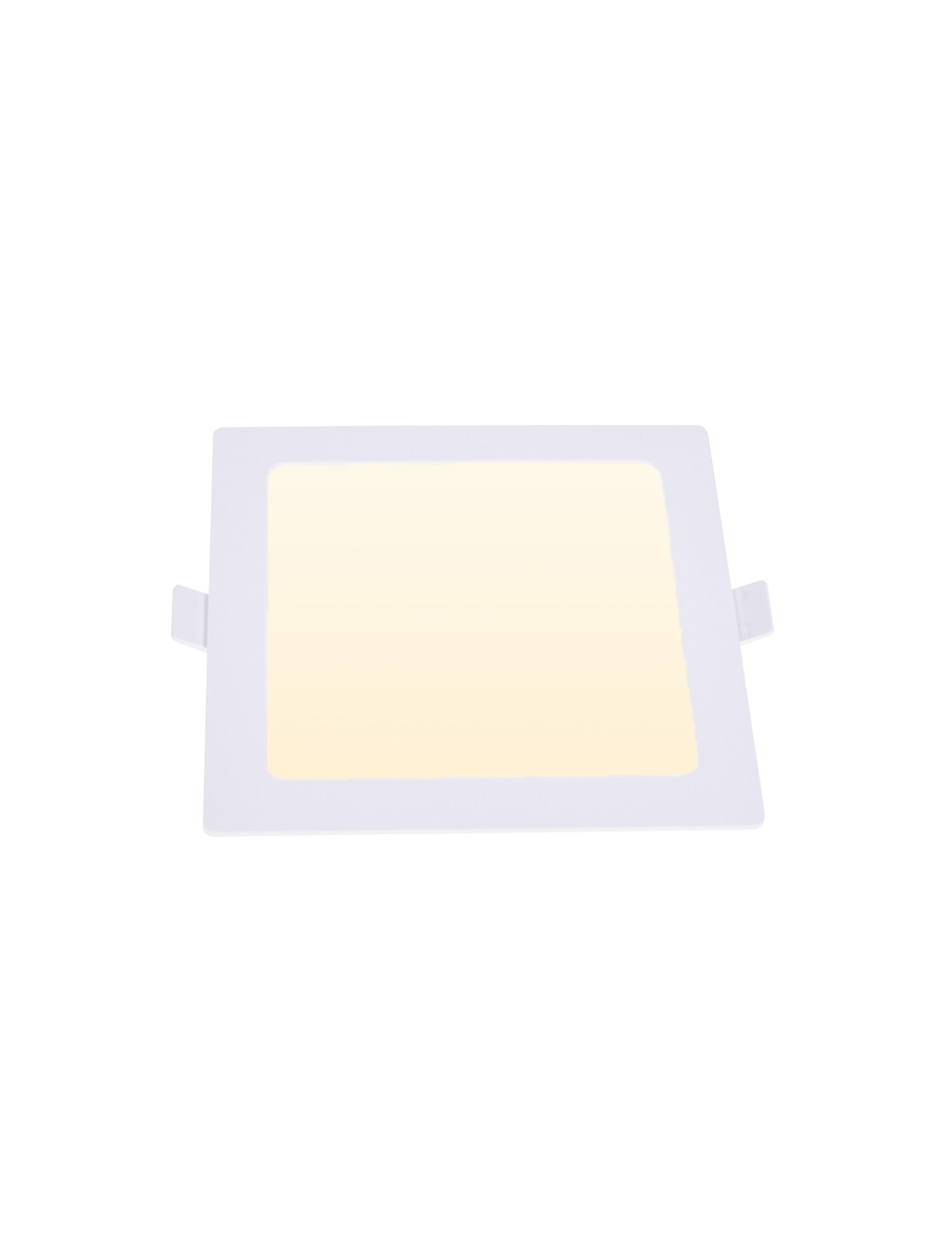 Foco de encastrar INTEGO 2.0 PC quadrado 6W LED 600lm 3000K 120° C.12,5xL.12,5xAlt.2,5cm Branco