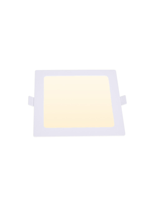 Foco de encastrar INTEGO 2.0 PC quadrado 6W LED 600lm 3000K 120° C.12,5xL.12,5xAlt.2,5cm Branco