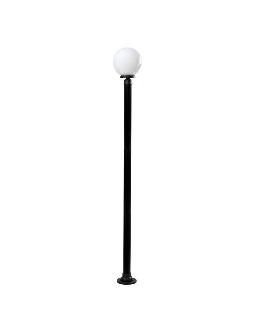 Pilar AMBIENTE IP44 1xE27 Alt.220xD.25cm Preto/Branco