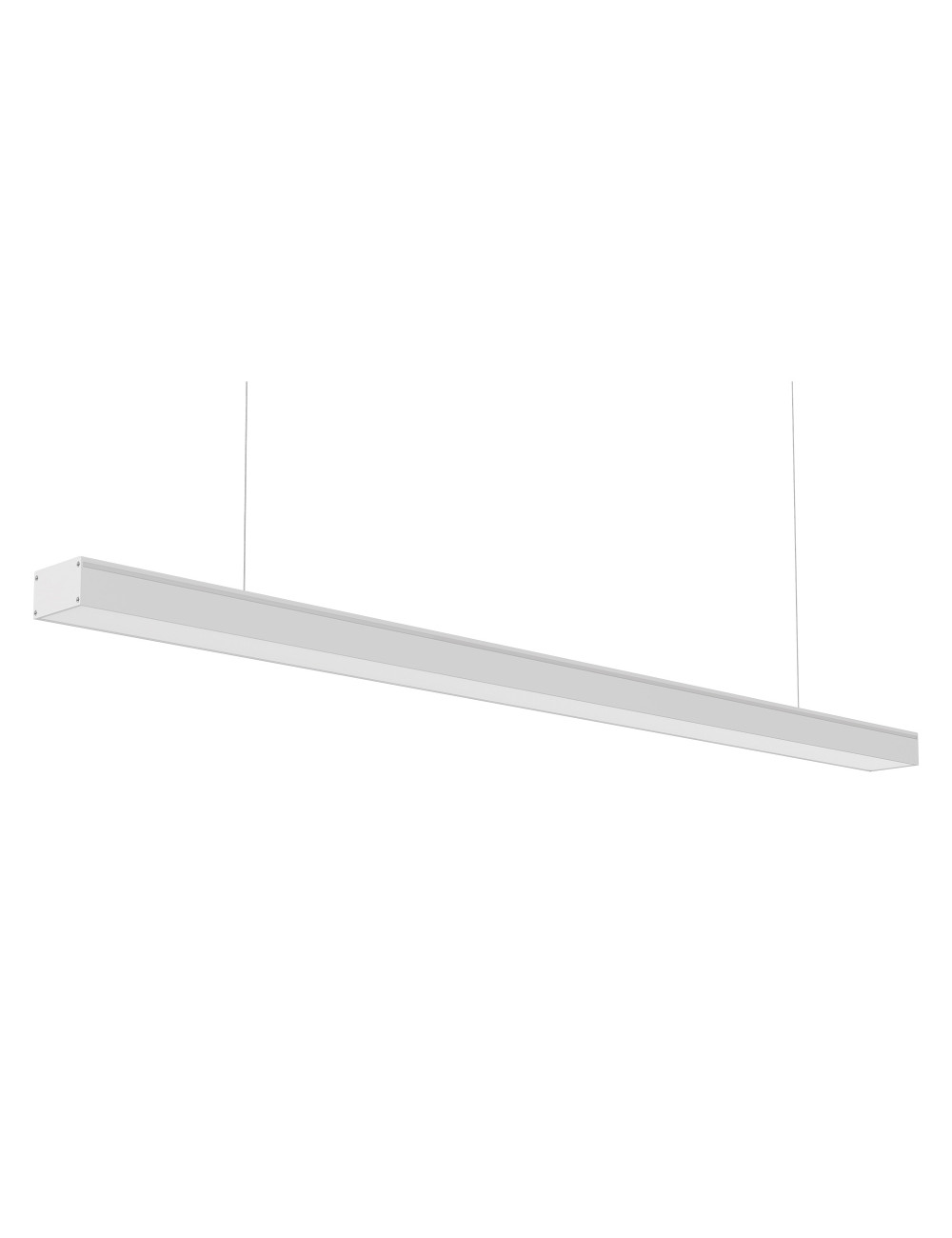 Barra suspensa/tecto LineX OFFICE 240cm 1x80W LED 6400lm 3000K 120° C.240xL.7xAlt.Reg.cm Branca