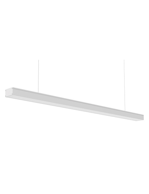Barra suspensa/tecto LineX OFFICE 240cm 1x80W LED 6400lm 3000K 120° C.240xL.7xAlt.Reg.cm Branca