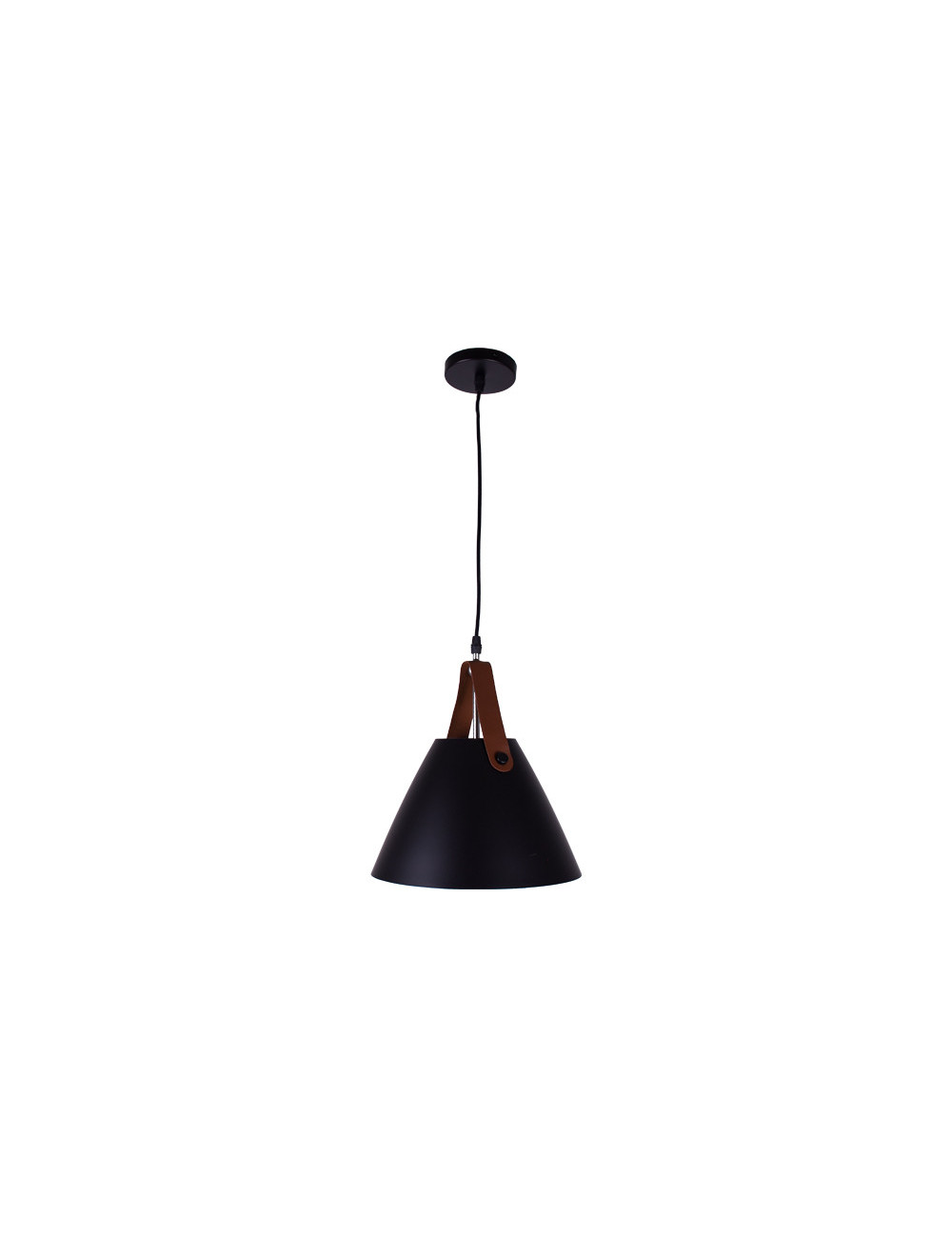 Suspensão RHIN D.27cm 1xE27 em metal preto