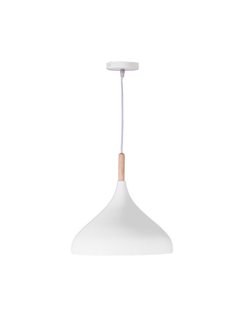 Suspensão BAVIERA D.30cm 1xE27 em metal branco