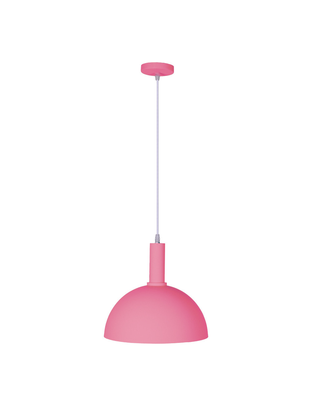 Suspensão HAGEN D.30cm 1xE27 em metal rosa