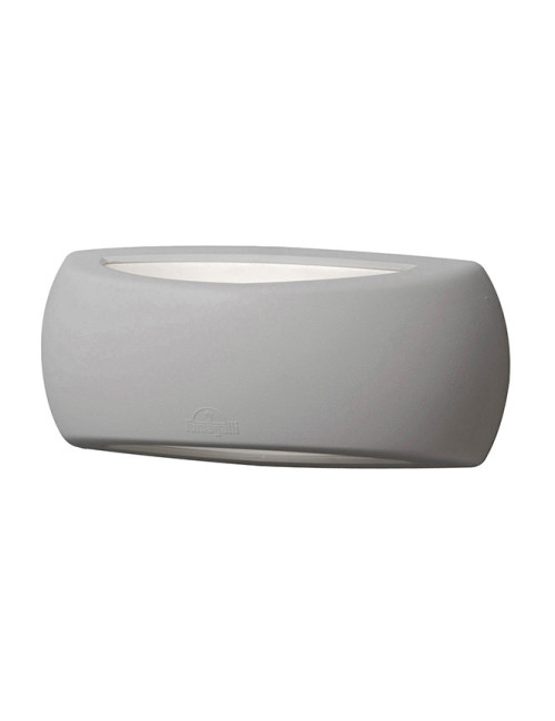 Aplique FRANCY 1xE27 IP66 C.30xL.9xAlt.13cm resina cinza
