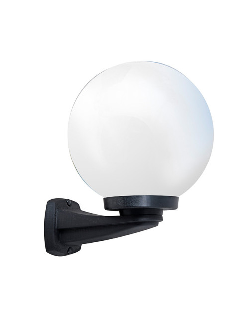 Aplique GLOBE 1xE27 IP55 C.25xL.29xAlt.33cm resina preta