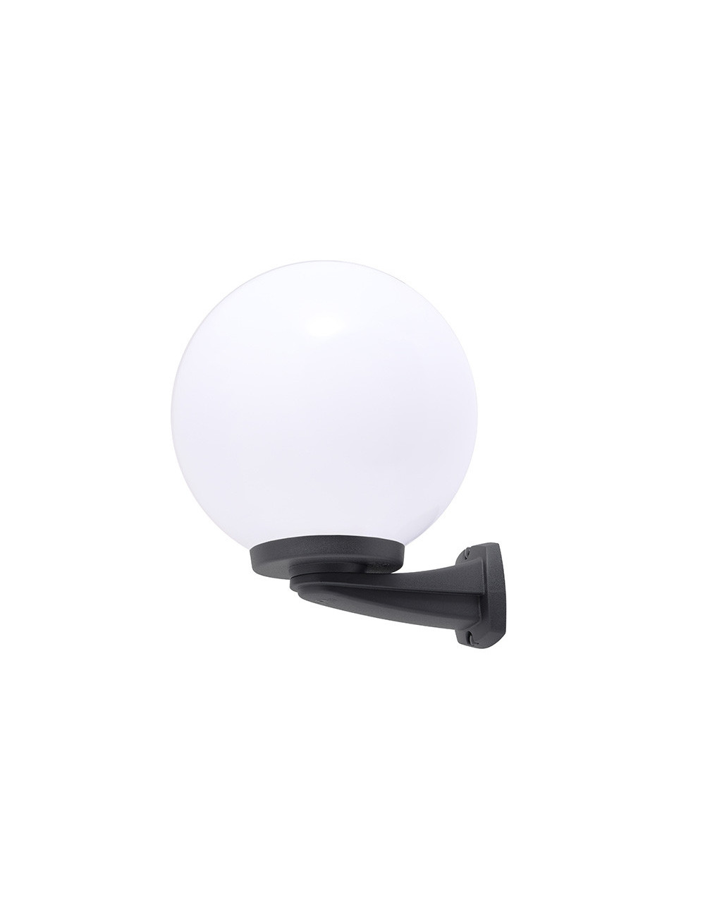 Aplique GLOBE 1xE27 IP55 C.30xL.32xAlt.38cm resina preta