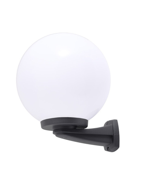 Aplique GLOBE 1xE27 IP55 C.30xL.32xAlt.38cm resina preta