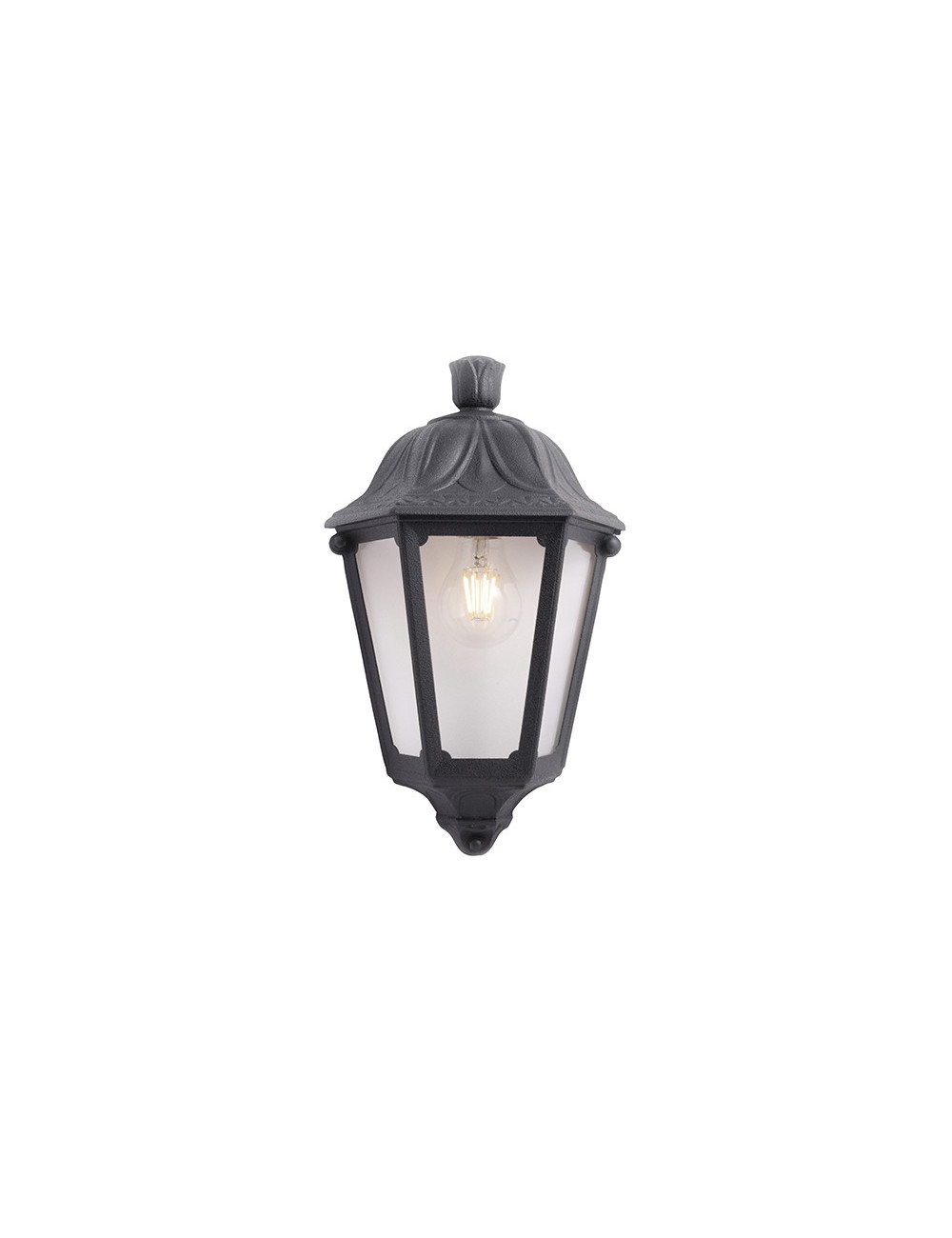 Aplique IESSE 1xE27 IP55 C.22xL.13xAlt.35cm resina preta Aplique IESSE 1xE27 IP55 C.22xL.13xAlt.35cm resina preta