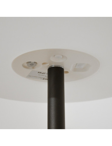 Candeeiro de mesa BIANA portátil IP44 1x1W LED RGB Alt.30xD.16cm branco