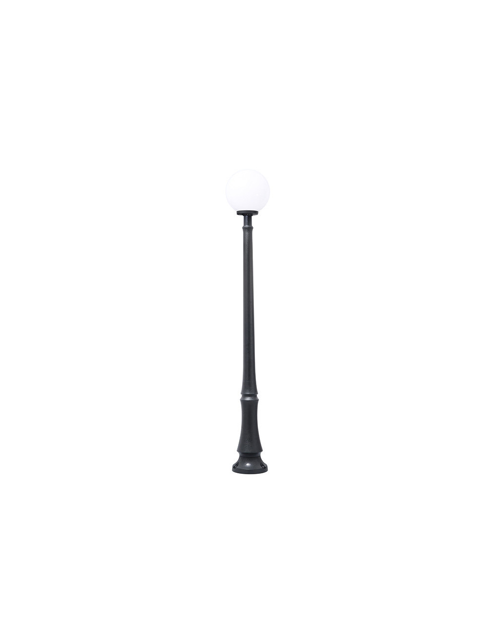 Pilar GLOBE 1xE27 11W botão CCT (3cores) incluída IP55 Alt.203xD.30cm resina preta Pilar GLOBE 1xE27 11W botão CCT (3cores) incluída IP55 Alt.203xD.30cm resina preta