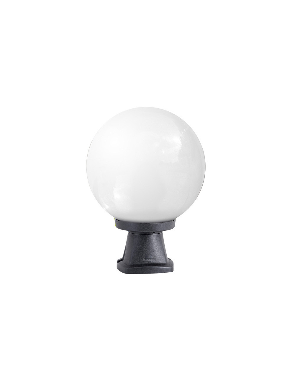 Pilar GLOBE 1xE27 IP55 Alt.35xD.25cm resina preta