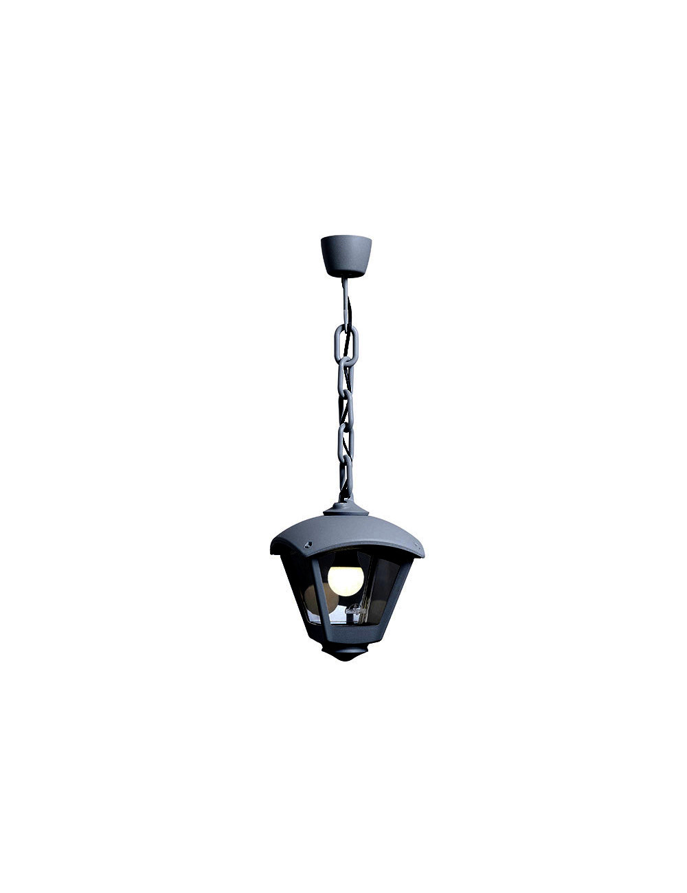 Suspensão ROBY 1xE27 IP55 C.20xL.20xAlt.70cm resina preta Suspensão ROBY 1xE27 IP55 C.20xL.20xAlt.70cm resina preta