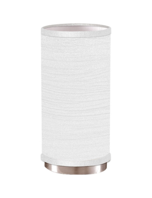 Candeeiro de mesa PLANETÁRIO 1xE14 Alt.29xD.14cm Branco/Níquel