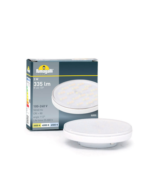 Lâmpada GX53 LED-CCT 3W CCT (3000/4000/6500K)