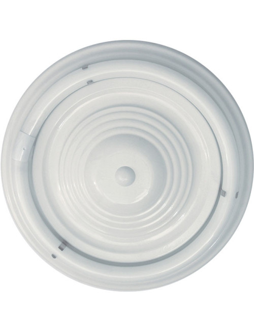Plafond CIRCE redondo 1xG10q T9 circ. Alt.9xD.36cm Branco