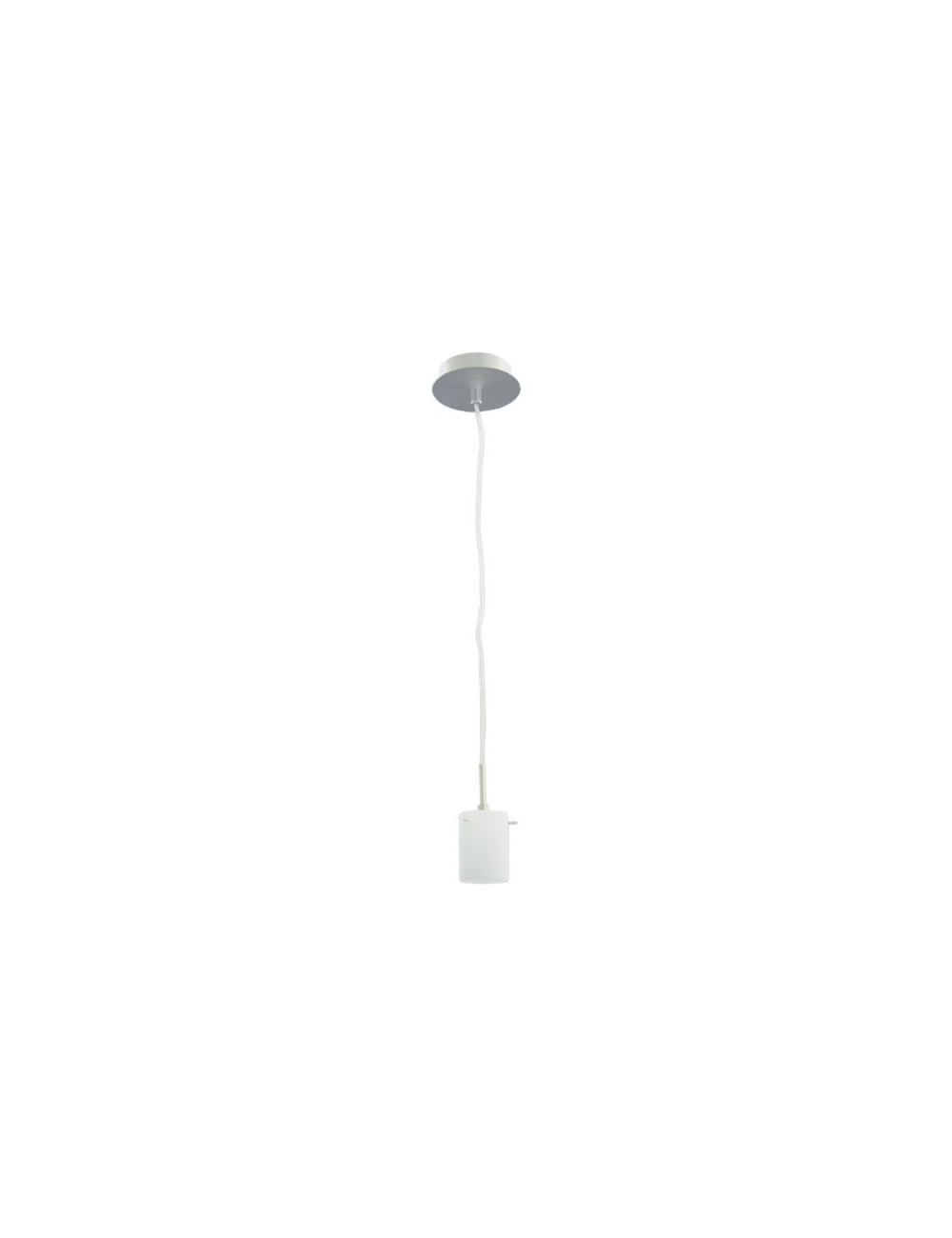 Suspensão DULCE 1xG9 Alt.Reg.xD.9cm Branco/Níquel
