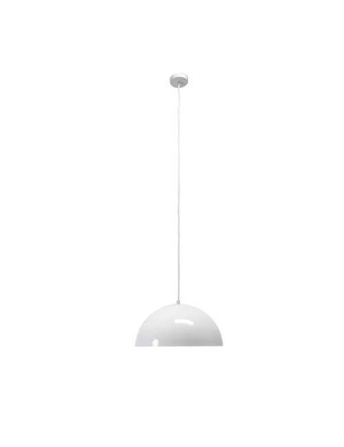 Suspensão MELINDA 1xE27 Alt.Reg.xD.40cm Branco