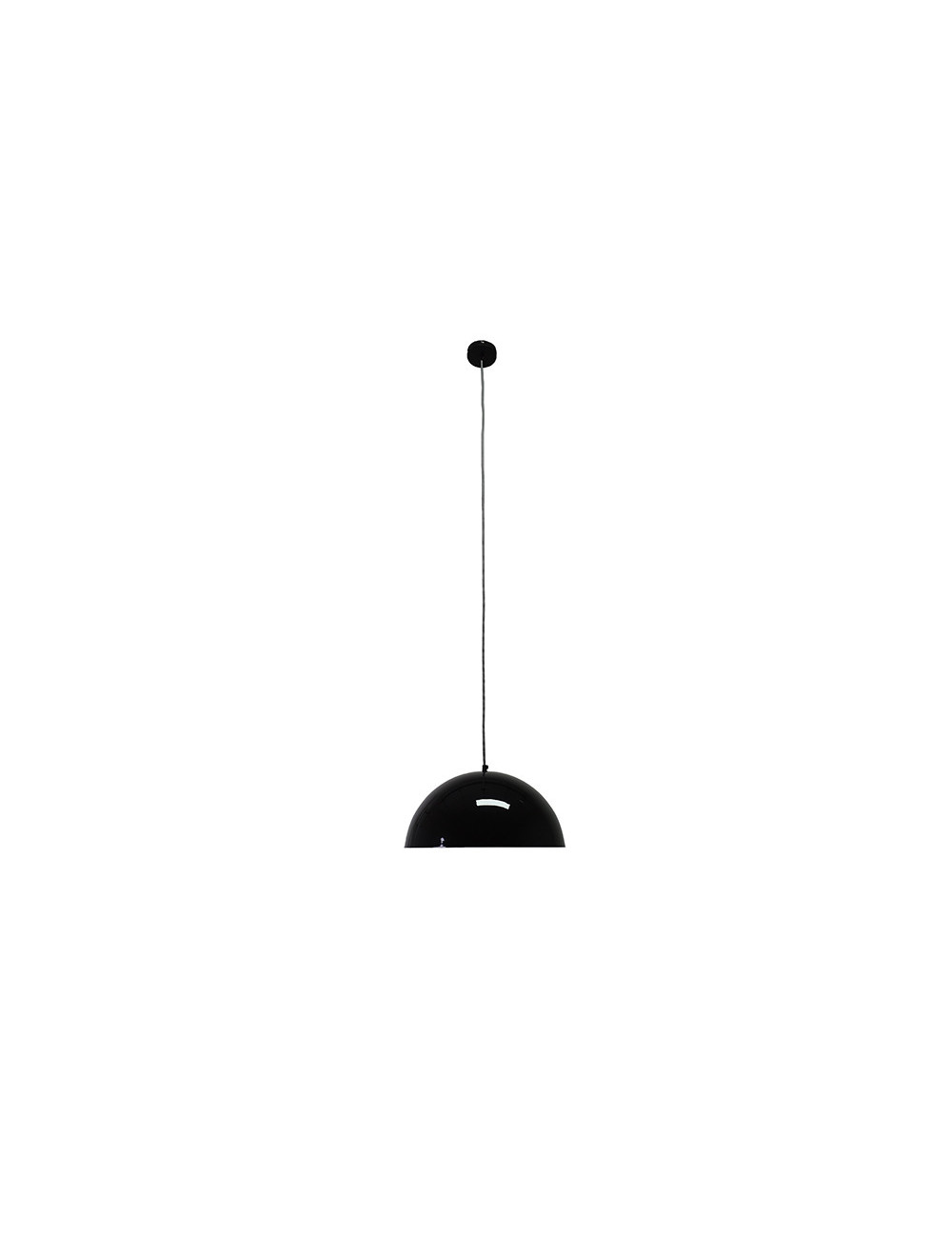 Suspensão MELINDA 1xE27 Alt.Reg.xD.40cm Preto