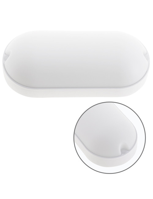 Aplique SURF ECOVISION oval IP65 1x18W LED 1800lm 6400K 120°C.10