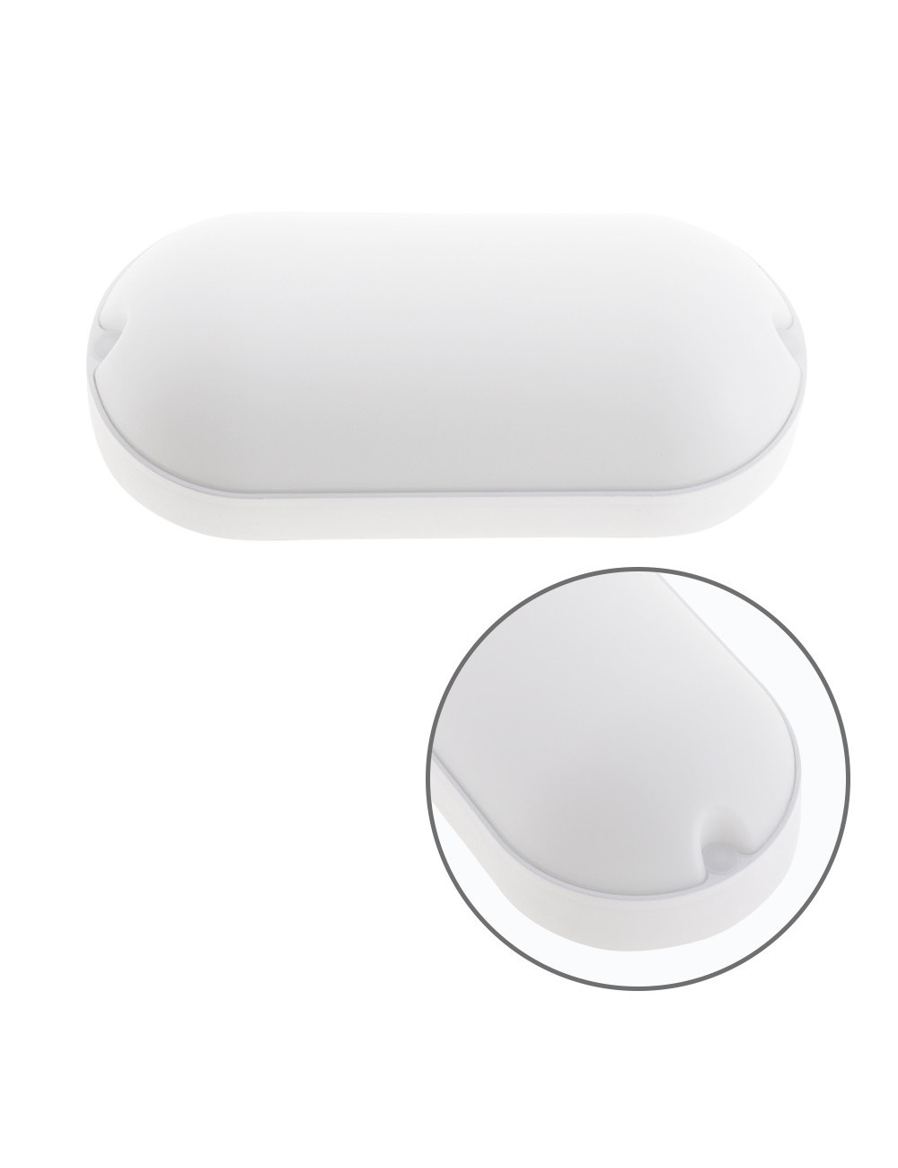 Aplique SURF ECOVISION oval IP65 1x9W LED 900lm 4000K 120°C.7