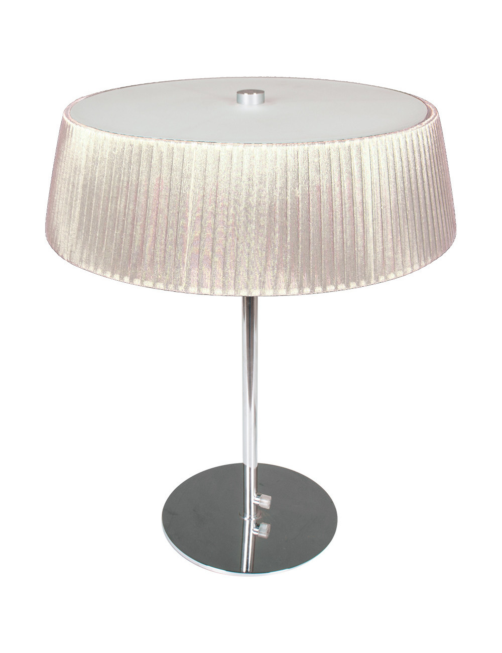 Candeeiro de mesa ASTRID 3xE27 Alt.47xD.38cm Beje/Cromado