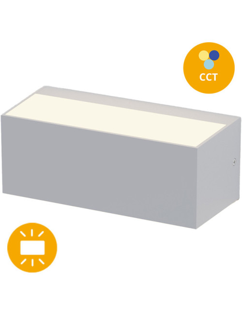 Aplique CORVO IP65 12W LED CCT 3000/4000/6500K C.23xL.9xAlt.10