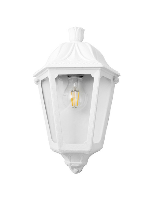 Aplique IESSE 1xE27 IP55 C.22xL.13xAlt.35cm resina branca