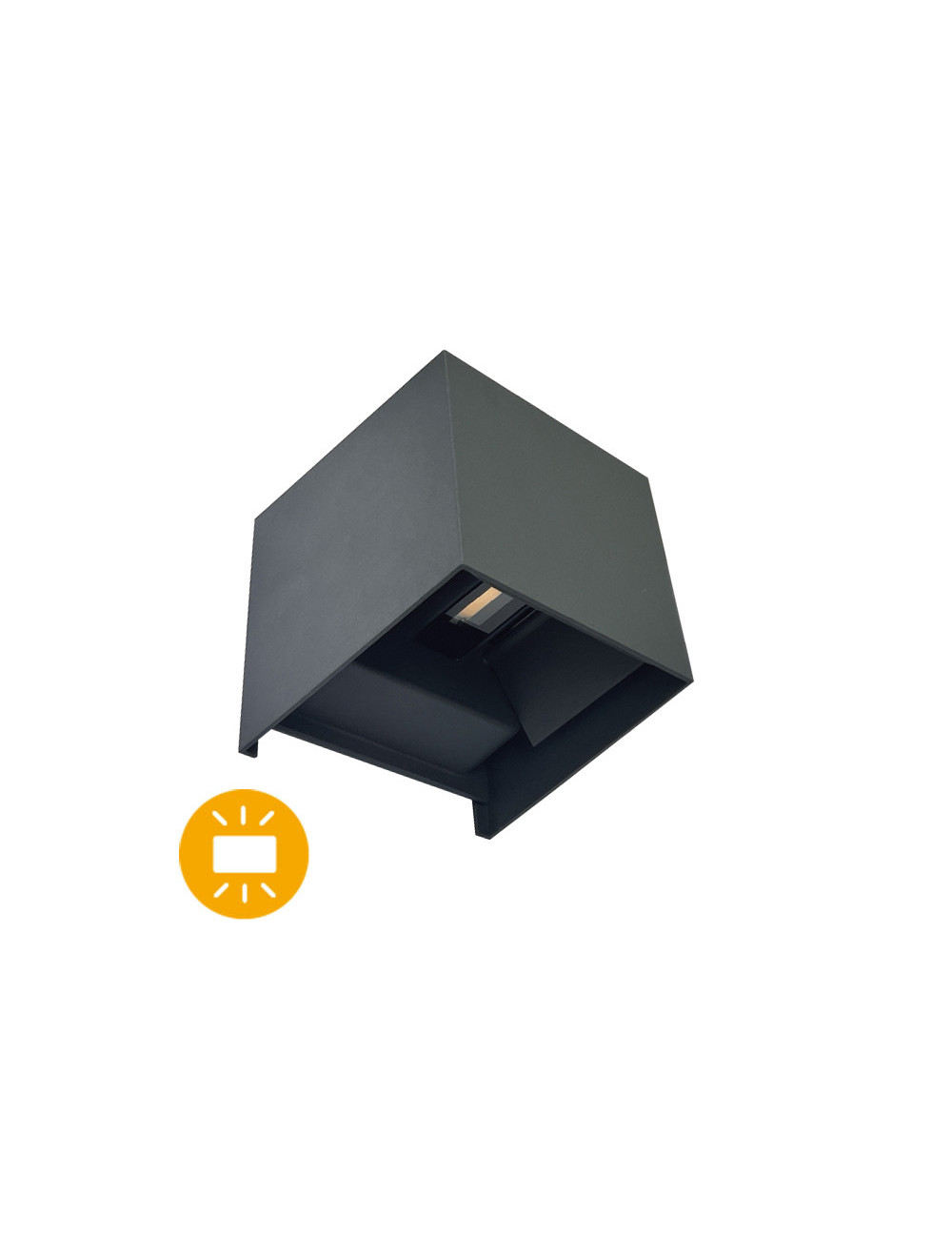 Aplique SOR IP65 2x5W LED 600lm 4000K C.10xL.10xAlt.10cm Antracite