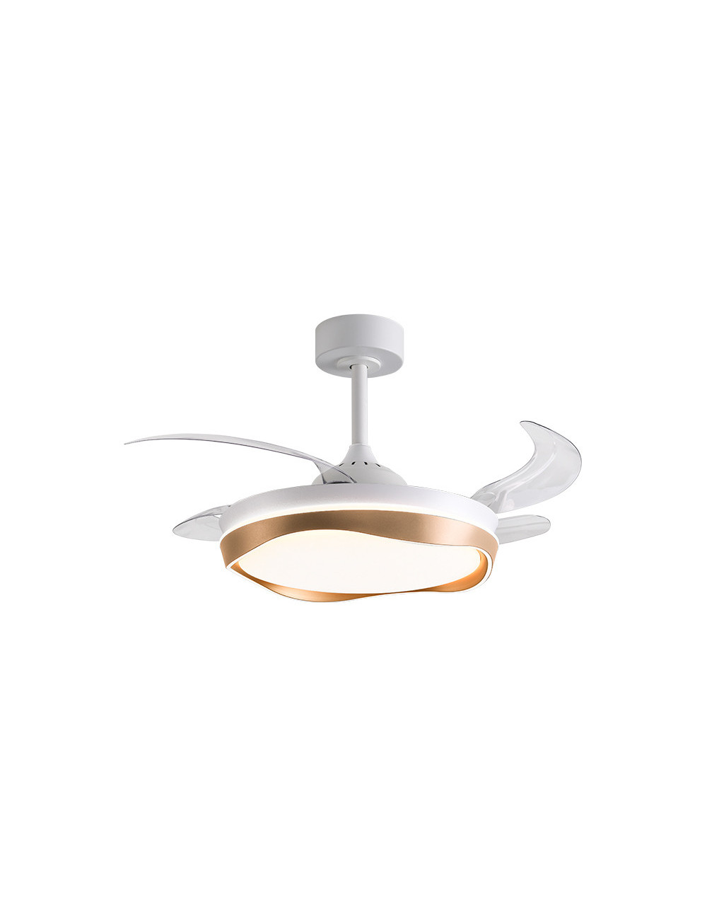 Ventoinha de tecto ALMATI branco/ouro