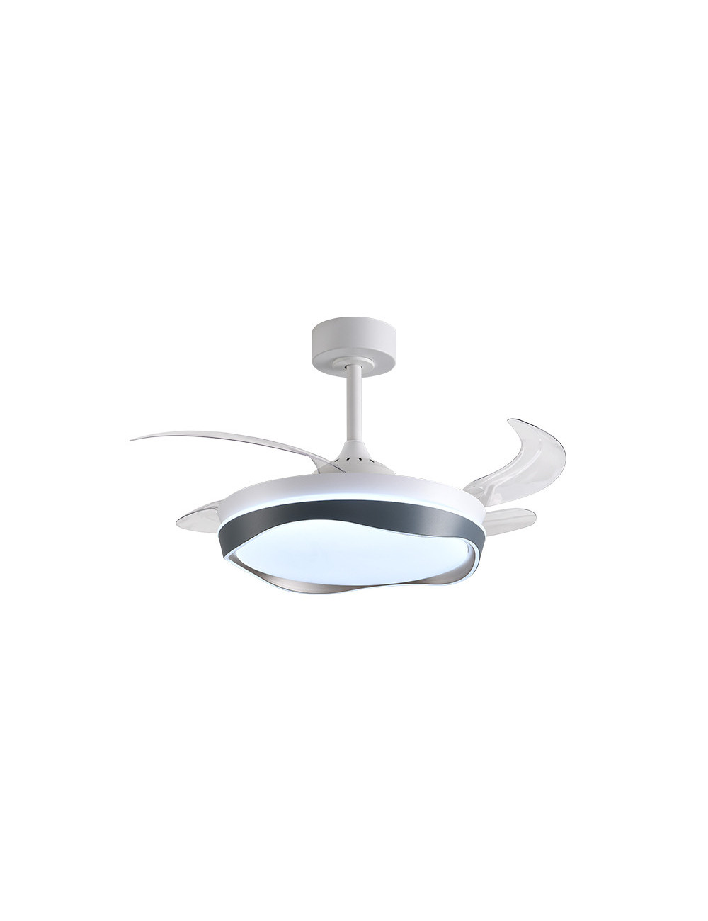 Ventoinha de tecto ALMATI branco/prata