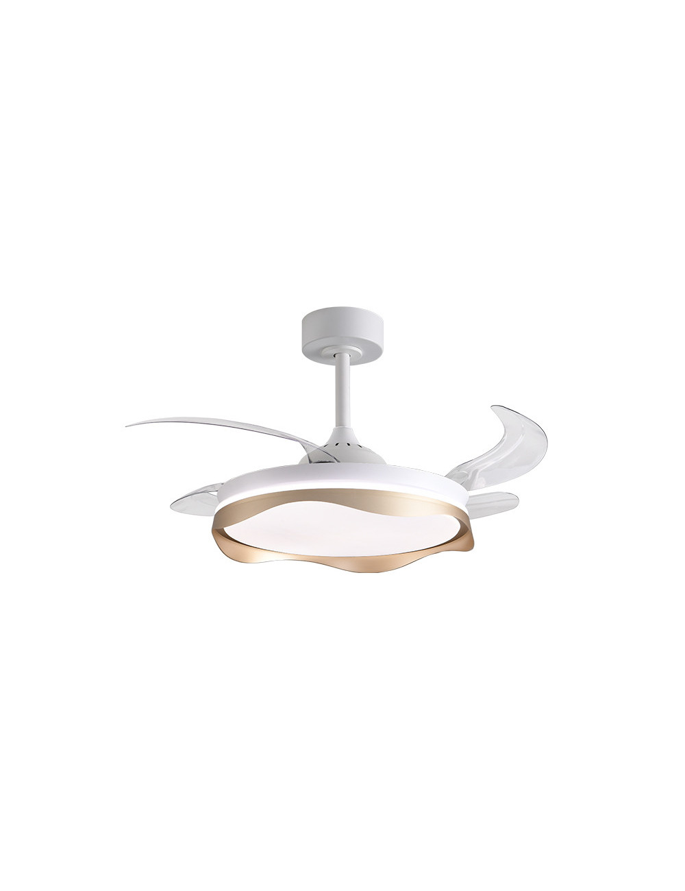 Ventoinha de tecto OLAS branca/ouro