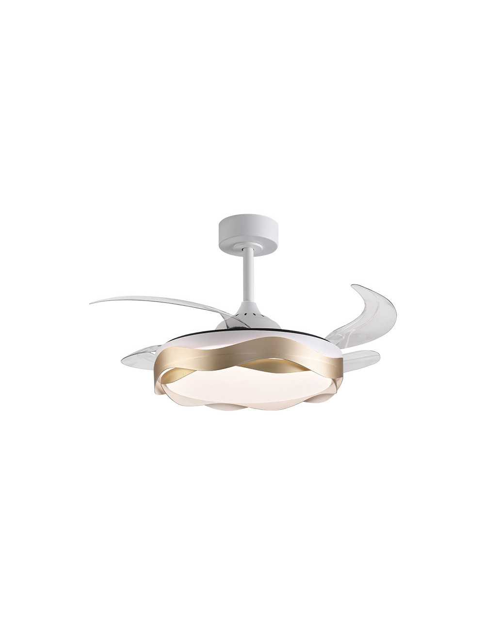 Ventoinha de tecto ONDAS ouro