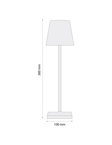 Candeeiro mesa NIGHT LED CCT (3cores) c/intensidade luz regulável