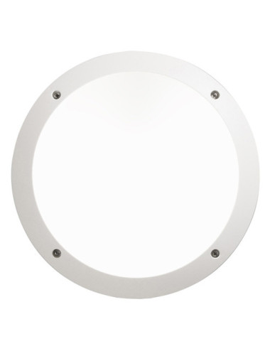 Plafond LUCIA 1xE27 IP66 C.30xL.9xAlt.30cm resina branca