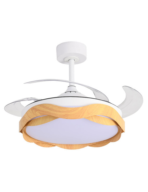 Ventoinha de tecto ONDAS madeira