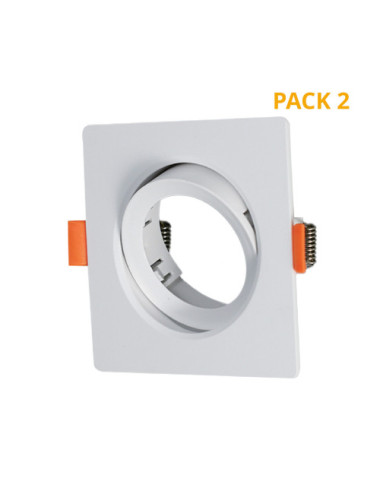 Aro de encastrar ONIRO ABS quadrado C.9xL.9xAlt.3