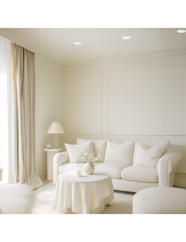 Aro de encastrar ONIRO ABS redondo Alt.4xD.8