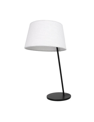 Candeeiro de mesa MARIZA 1xE14 preto com abat-jour bege