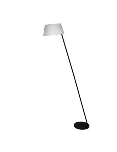 Candeeiro de pé MARIZA 1xE27 preto com abatjour bege