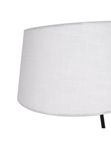 Candeeiro de pé MARIZA 1xE27 preto com abatjour bege