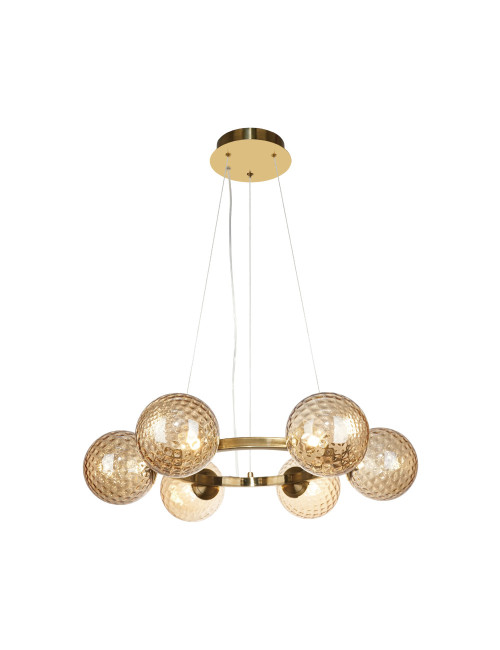 Candeeiro de tecto ANDREZA 22W LED 1600lm 2700K Alt.Reg.xD.68cm bronze