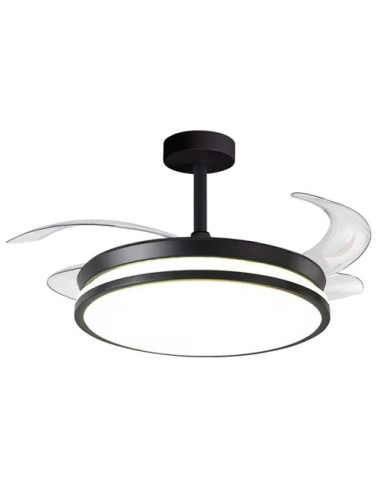 Ventoinha de tecto DUNE ECO preta