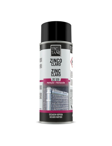 Spray Zinco Claro Standard Z 325 x 400ml Tectane