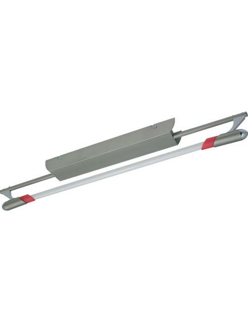 Plafond ALBITA 1x24W G5 T5 C.69xL.5xAlt.9,5cm Cinzento