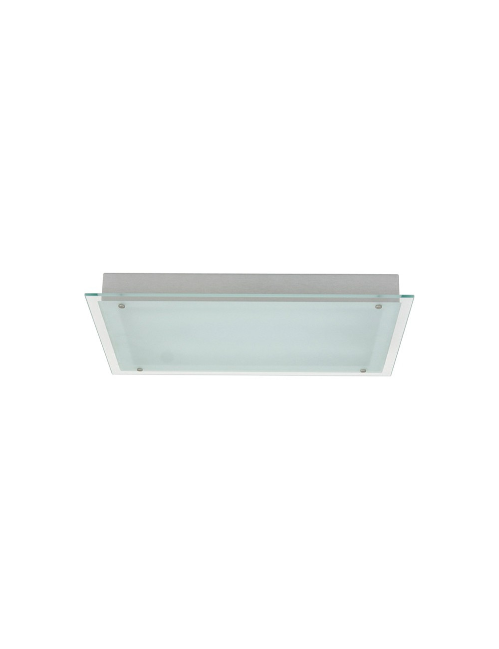 Plafond MALAQUITE rectangular 2xG11 PL C.69xL.37xAlt.6cm Cinzento
