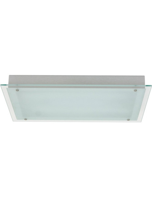 Plafond MALAQUITE rectangular 2xG11 PL C.69xL.37xAlt.6cm Cinzento