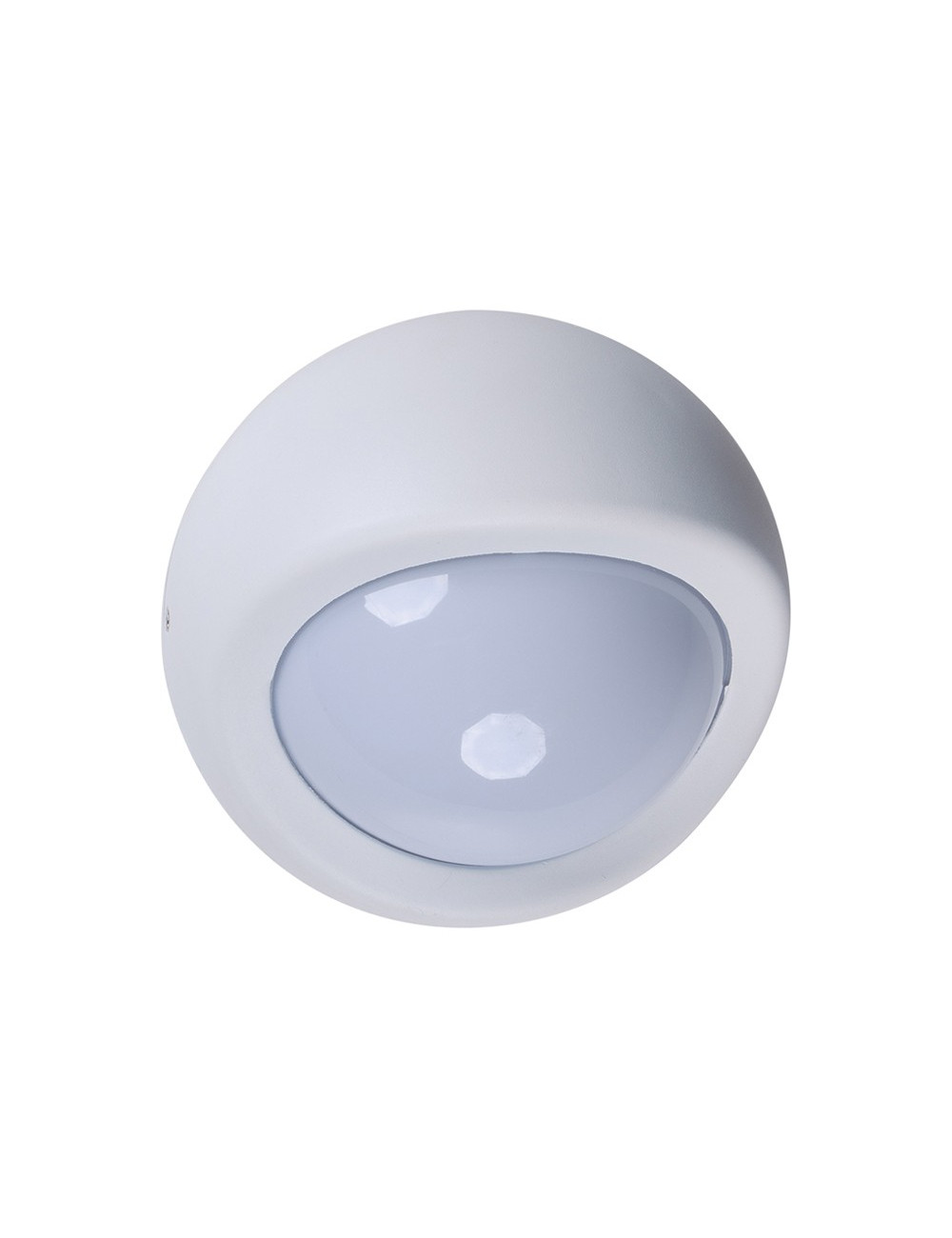 Aplique EUFRATES IP44 1xE27 L.12xD.19cm Alumínio + Policarbonato (PC) Branco